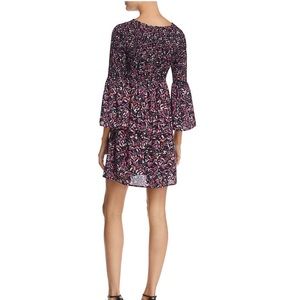 AQUA Smocked Bell Sleeve Dress from Bloomingdales